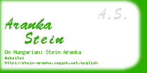 aranka stein business card